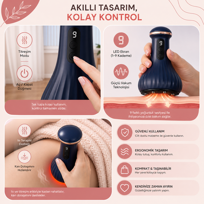 Vakumlu Selülit Giderici Masaj Aleti